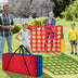 Giant Carry Storage Bag for 4 in a Row Game with Durable Zipper - Color: Red - Minihomy