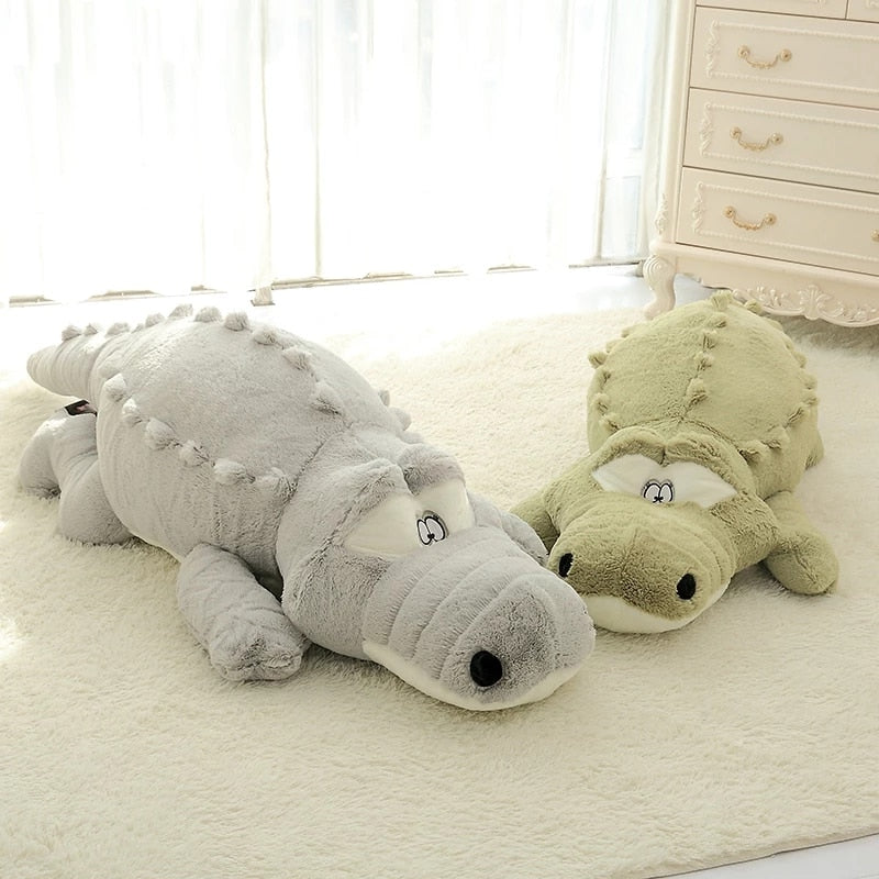 Large plush toy crocodile pillow doll