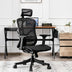 Ergonomic High Back Mesh Adjustable Swivel Office Chair-Black - Color: Black - Minihomy