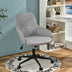 Fabric Home Office Chair with Rocking Backres-Gray - Color: Gray - Minihomy