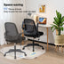 Adjustable Mesh Office Chair Rolling Computer Desk Chair with Flip-up Armrest-Black - Color: Black - Minihomy