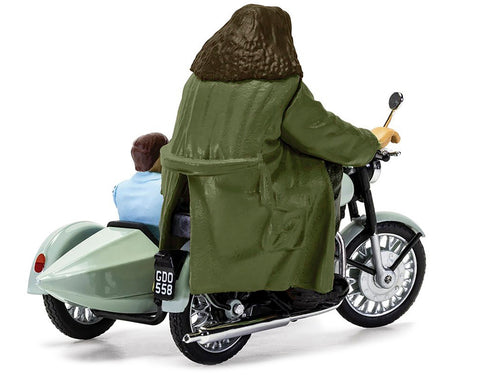 Motorcycle and Sidecar Light Green with Harry and Hagrid Figures 2010
