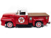 1956 Ford F-100 Pickup Truck Red with White Top "Texaco Reliable Road Service" "Vintage Fuel" Series 1/24 Diecast Model Car by Auto World - Minihomy