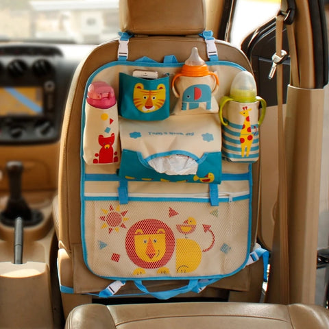Creative Cartoon Car Seat Back Organizer Hang Storage Bag