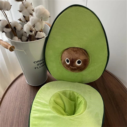 Cute Fruit Avocado Plush Toy and  Cushion Home Room Decor