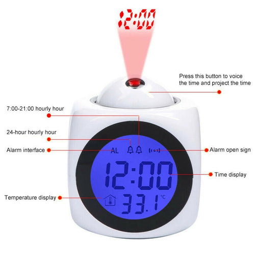 Digital Alarm Clock LCD