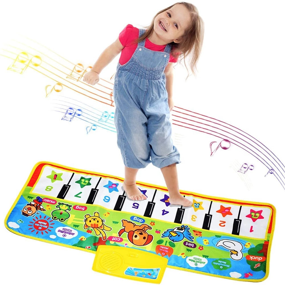 Multi-functional music blanket baby children cute animal baby toys parent-child game blanket - Minihomy