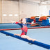 7 Feet Folding Portable Floor Balance Beam with Handles for Gymnasts-Blue - Color: Blue - Minihomy