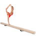 7 Feet Folding Portable Floor Balance Beam with Handles for Gymnasts-Brown - Color: Brown - Minihomy