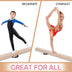 7 Feet Folding Portable Floor Balance Beam with Handles for Gymnasts-Brown - Color: Brown - Minihomy