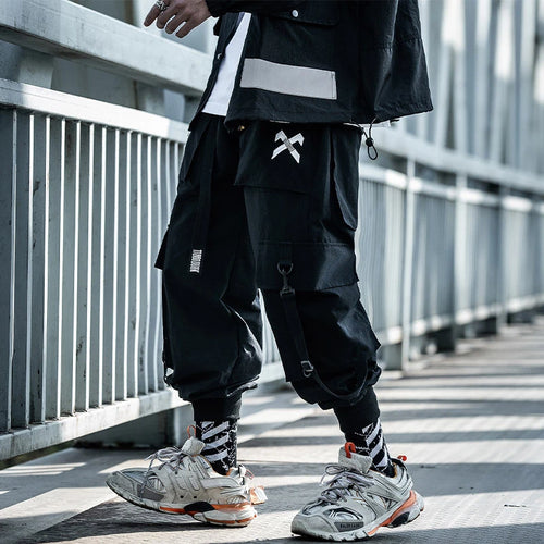 Japanese military Male Joggers Mens hip hop Pockets Ankel Cargo Pants