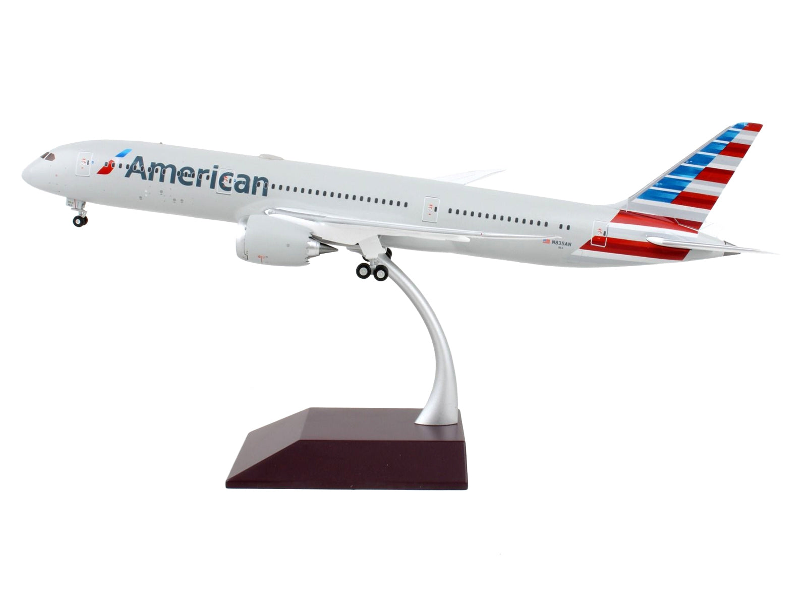 Boeing 787-9 Commercial Aircraft "American Airlines" Silver "Gemini 200" Series 1/200 Diecast Model Airplane by GeminiJets