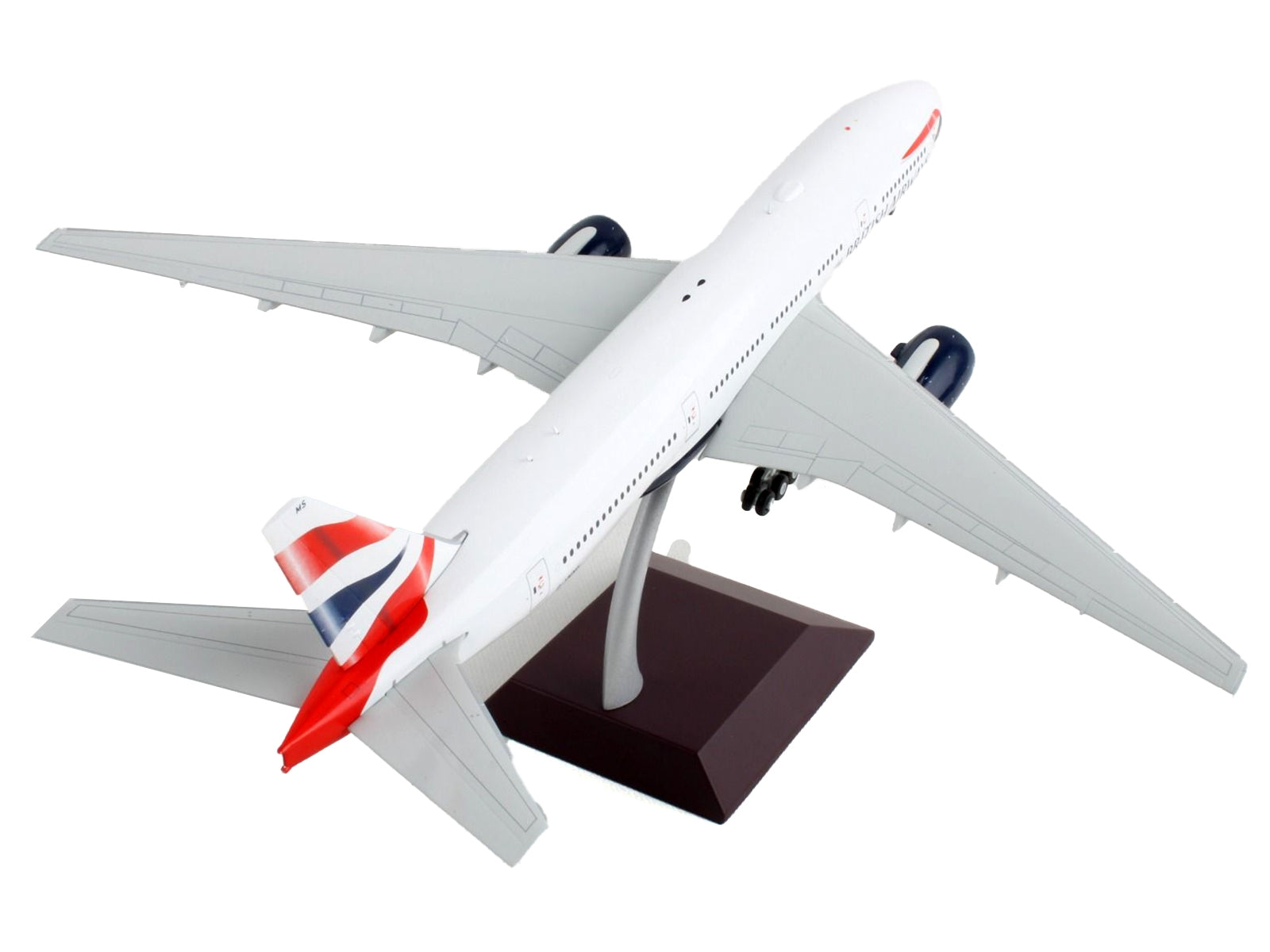 Boeing 777-200ER Commercial Aircraft "British Airways" White with Striped Tail "Gemini 200" Series 1/200 Diecast Model Airplane by GeminiJets