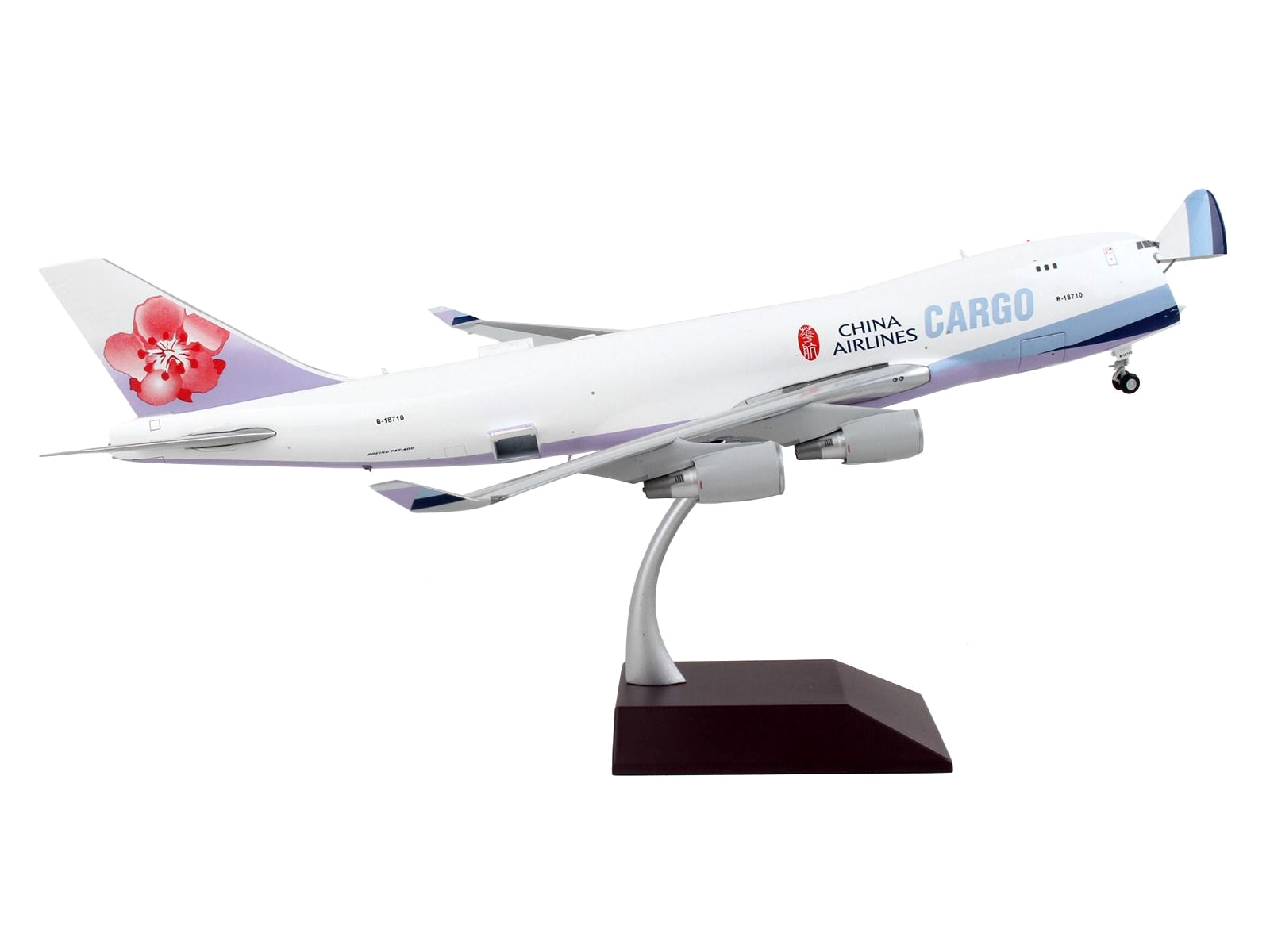 Boeing 747-400F Commercial Aircraft "China Airlines Cargo" White with Purple Tail