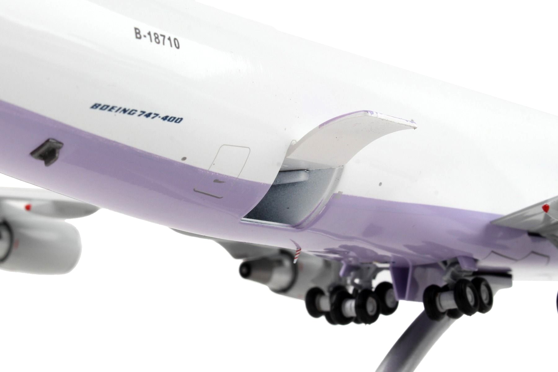 Boeing 747-400F Commercial Aircraft "China Airlines Cargo" White with Purple Tail