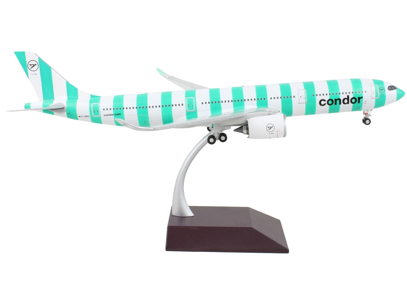 Airbus A330-900 Commercial Aircraft "Condor Airlines" White and Green Striped "Gemini 200" Series 1/200 Diecast Model Airplane by GeminiJets