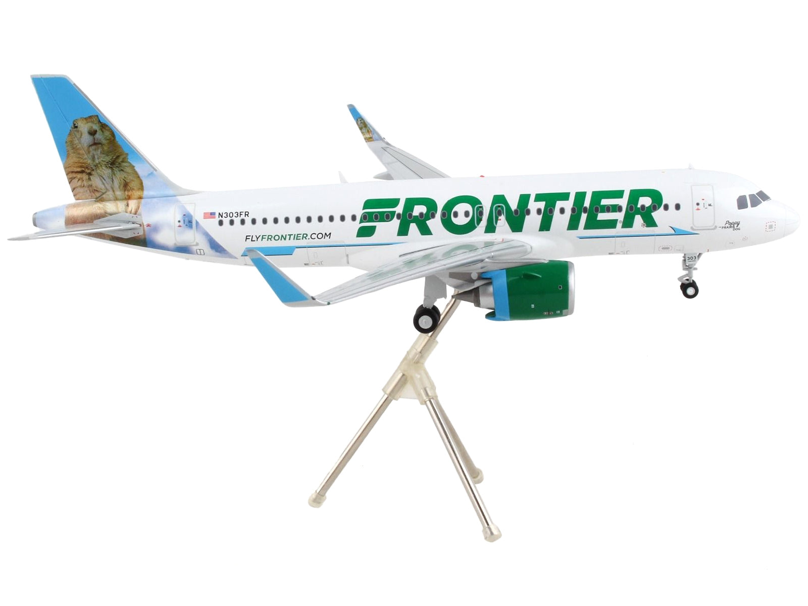 Airbus A320neo Commercial Aircraft "Frontier Airlines - Poppy the Prairie Dog"