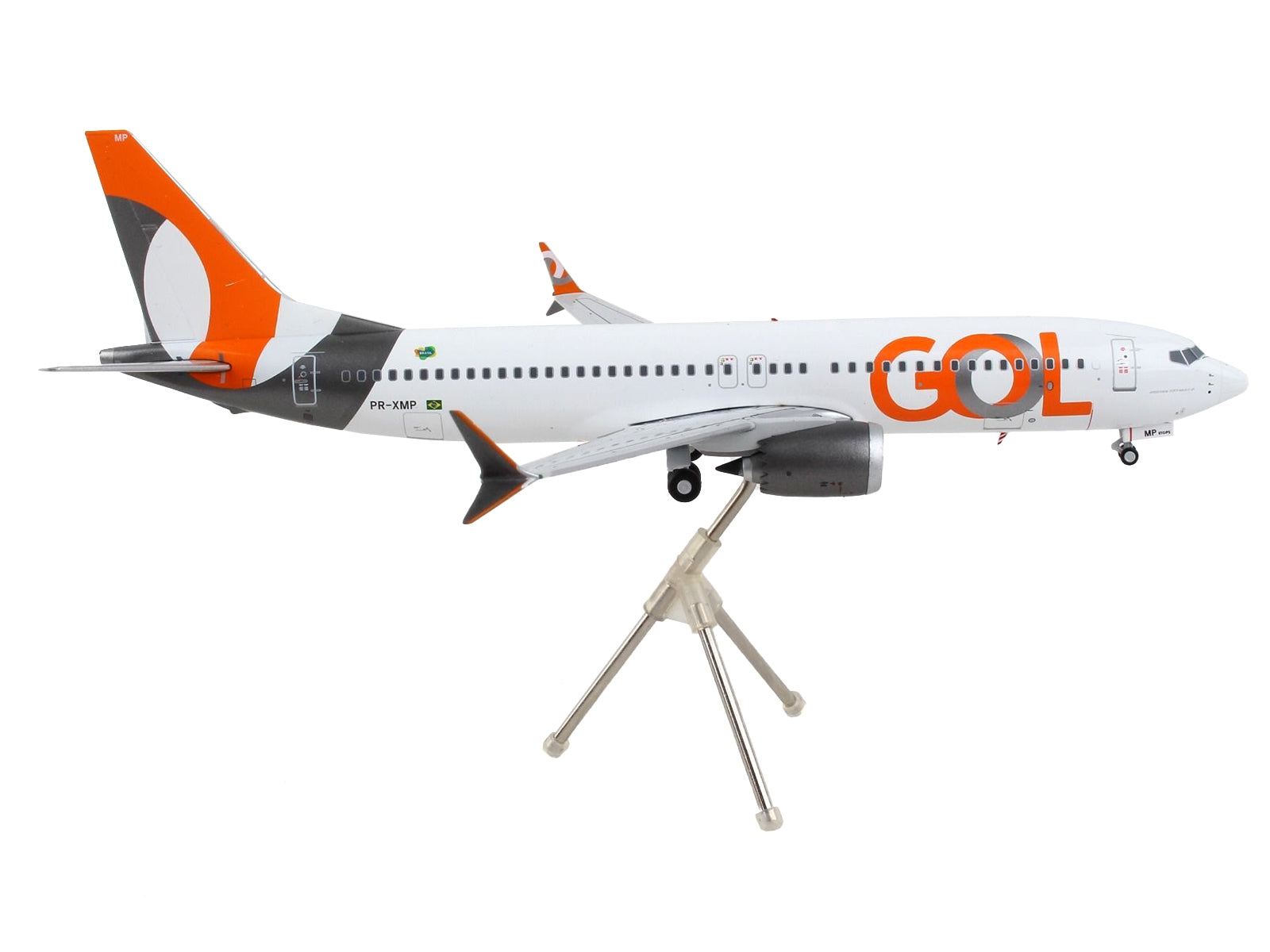 Boeing 737 MAX 8 Commercial Aircraft "Gol Linhas Aereas Inteligentes" White with Orange Tail