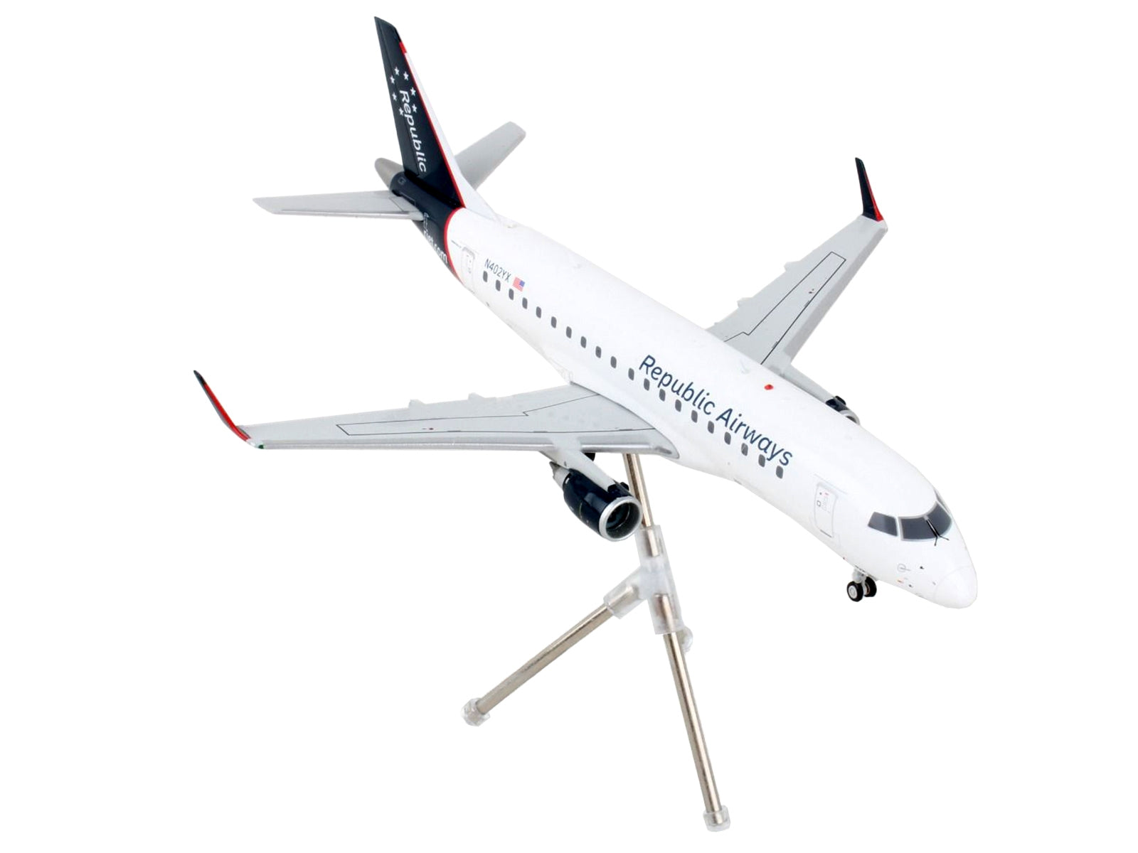 Embraer ERJ-175 Commercial Aircraft "Republic Airways" White with Blue Tail "Gemini 200" Series 1/200 Diecast Model Airplane by GeminiJets