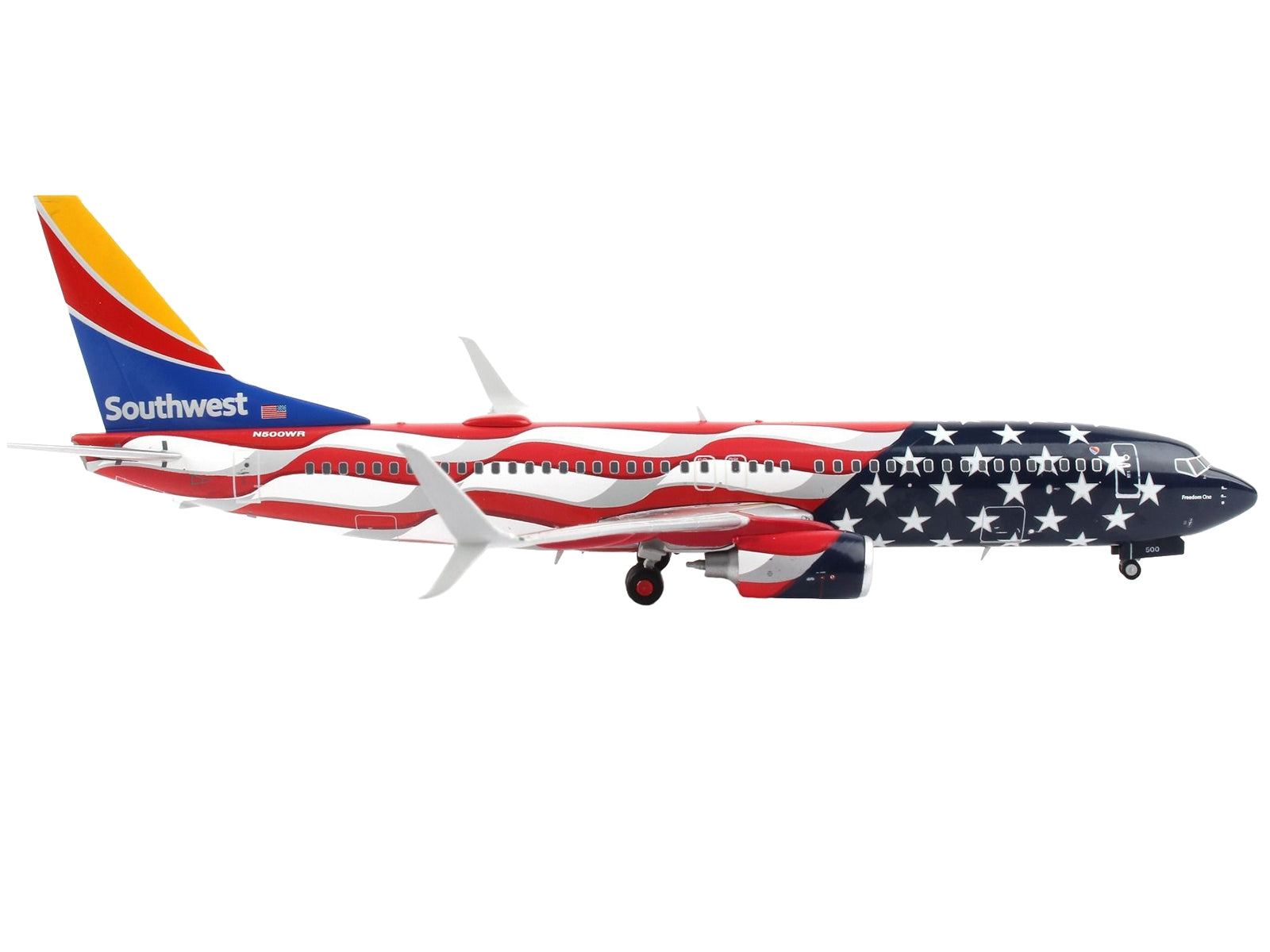 Boeing 737-800 Commercial Aircraft "Southwest Airlines - Freedom One" American Flag Livery