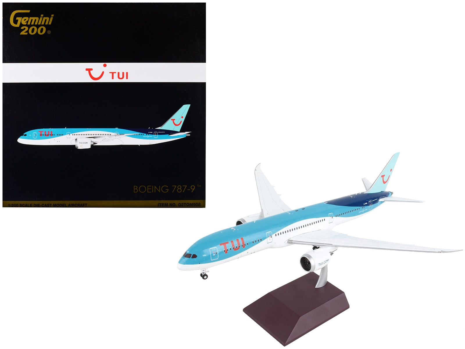 Boeing 787-9 Commercial Aircraft "TUI Airways" Blue and White "Gemini 200" Series 1/200 Diecast Model Airplane by GeminiJets