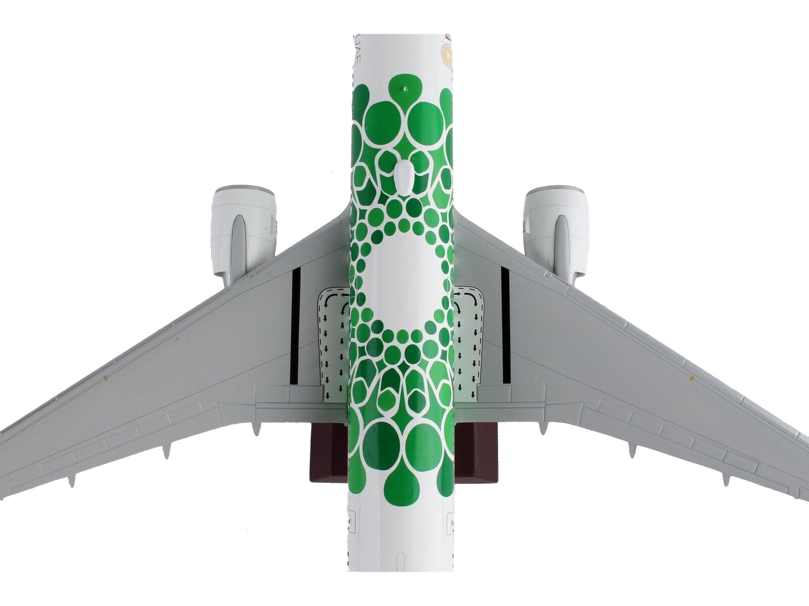 Boeing 777-300ER Commercial Aircraft "Emirates Airlines - Dubai Expo 2020" White with Green Graphics