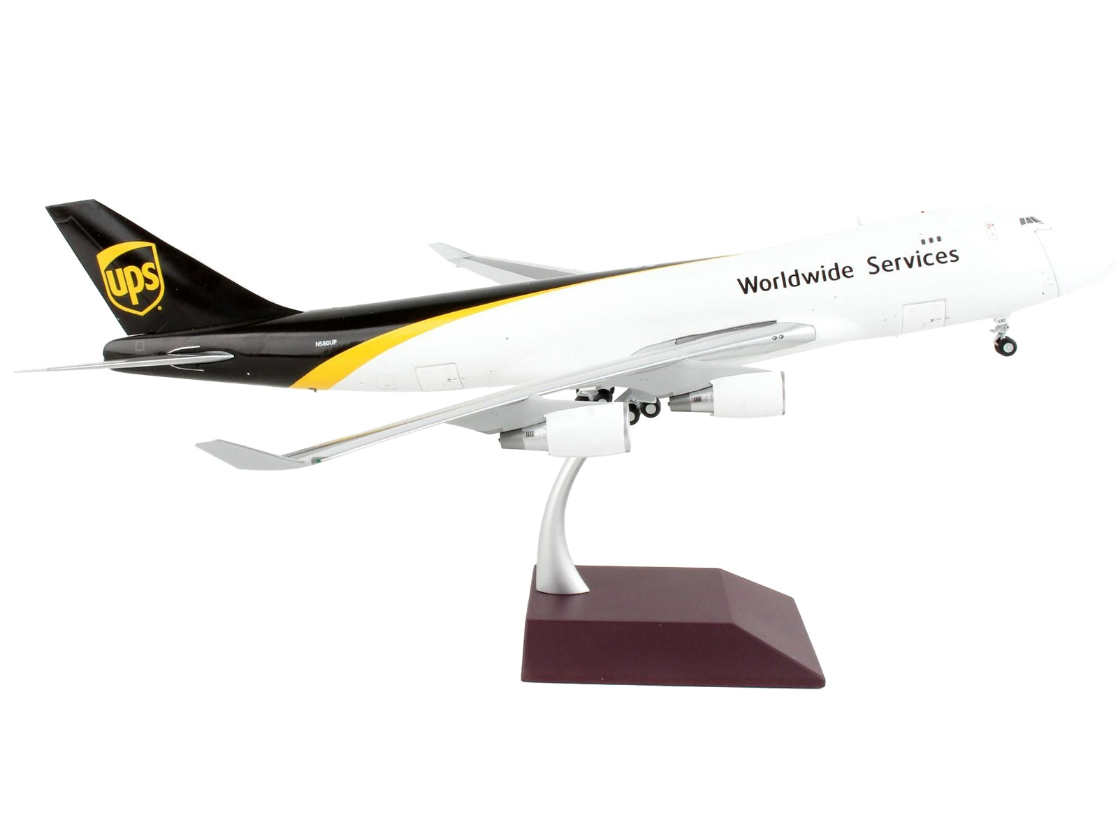 Boeing 747-400F Commercial Aircraft "UPS Worldwide Services" White with Brown Tail