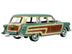 1953 Ford Country Squire Cascade Green with Wood Panels and Green and Cream Interior - Minihomy