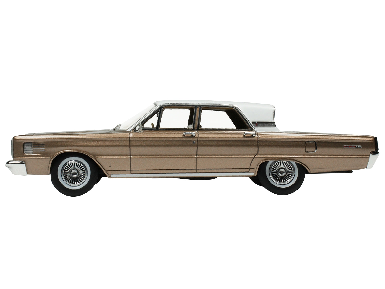 1965 Mercury Park Lane Pecan Frost Brown Metallic with White Top Limited Edition to 200 pieces Worldwide 1/43 Model Car by Goldvarg Collection - Minihomy