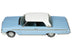 1962 Ford Galaxie Skymist Blue with White Top and Blue Interior Limited Edition to 210 pieces Worldwide 1/43 Model Car by Goldvarg Collection - Minihomy