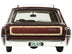 1965 Mercury Station Wagon Burgundy Metallic with Wood Panels Limited Edition to 200 pieces Worldwide 1/43 Model Car by Goldvarg Collection - Minihomy