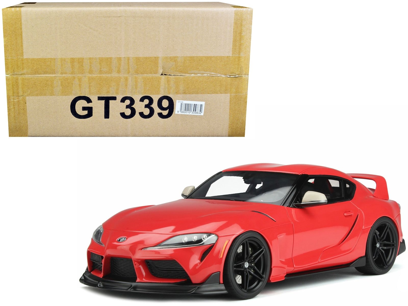 2020 Toyota Supra GR Heritage Edition Red 1/18 Model Car by GT Spirit - Minihomy