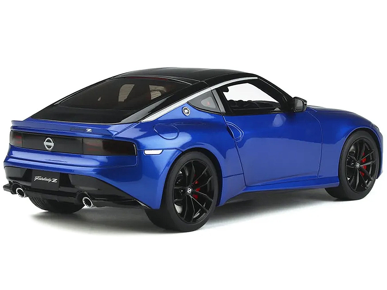 Nissan Z Blue Metallic with Black Top 1/18 Model Car by GT Spirit - Minihomy