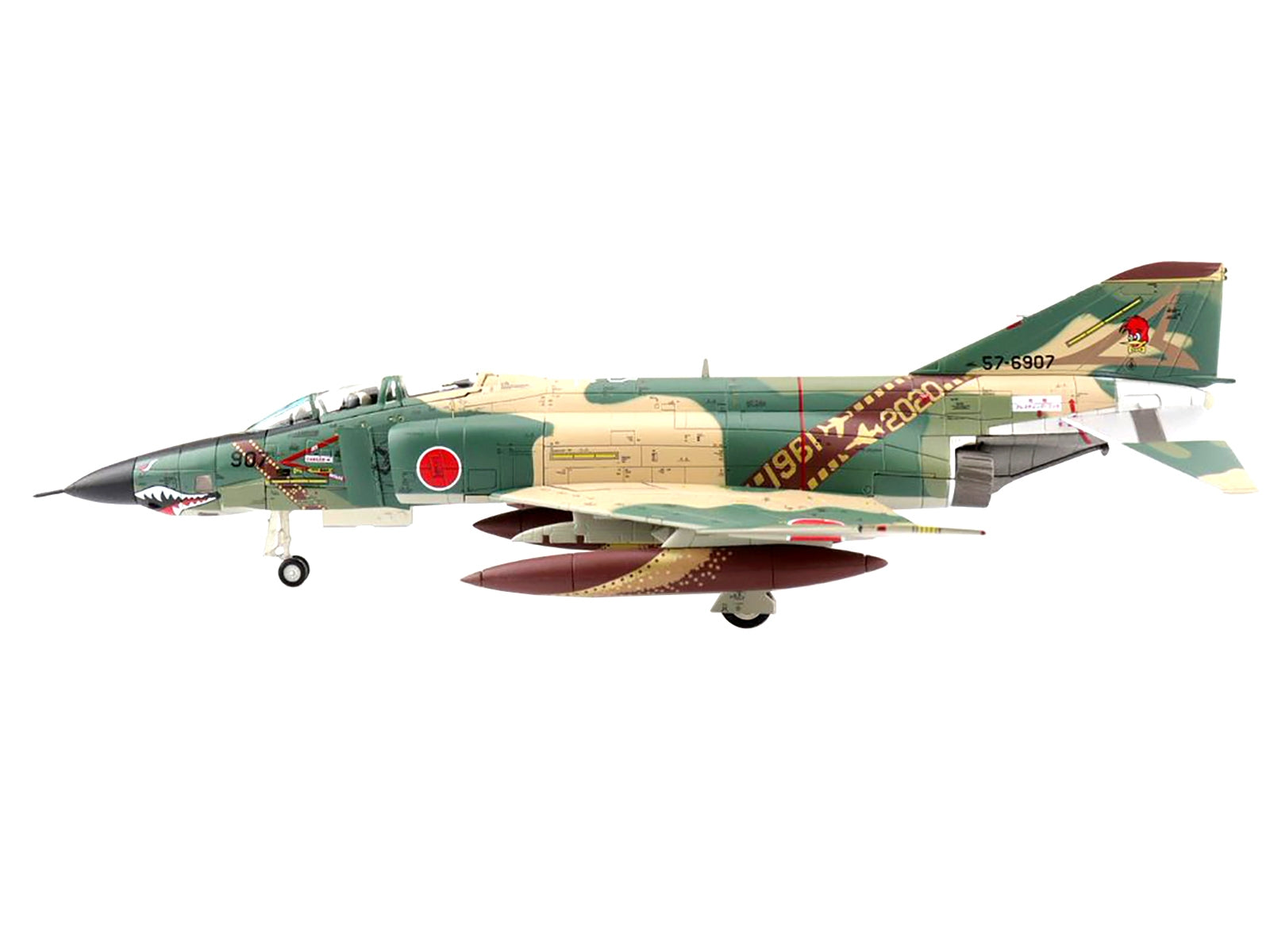 McDonnell Douglas RF-4E Phantom II Fighter Aircraft 57-6907 JASDF "501 SQ Final Year 2020" "Air Power Series" 1/72 Scale Model by Hobby Master