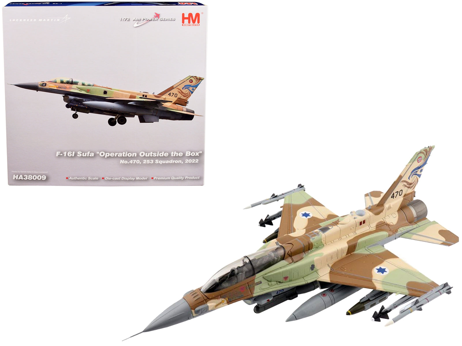 Lockheed Martin F-16I Sufa Fighter Aircraft No.470 "253 Squadron Operation Outside the Box" (2022) - Minihomy