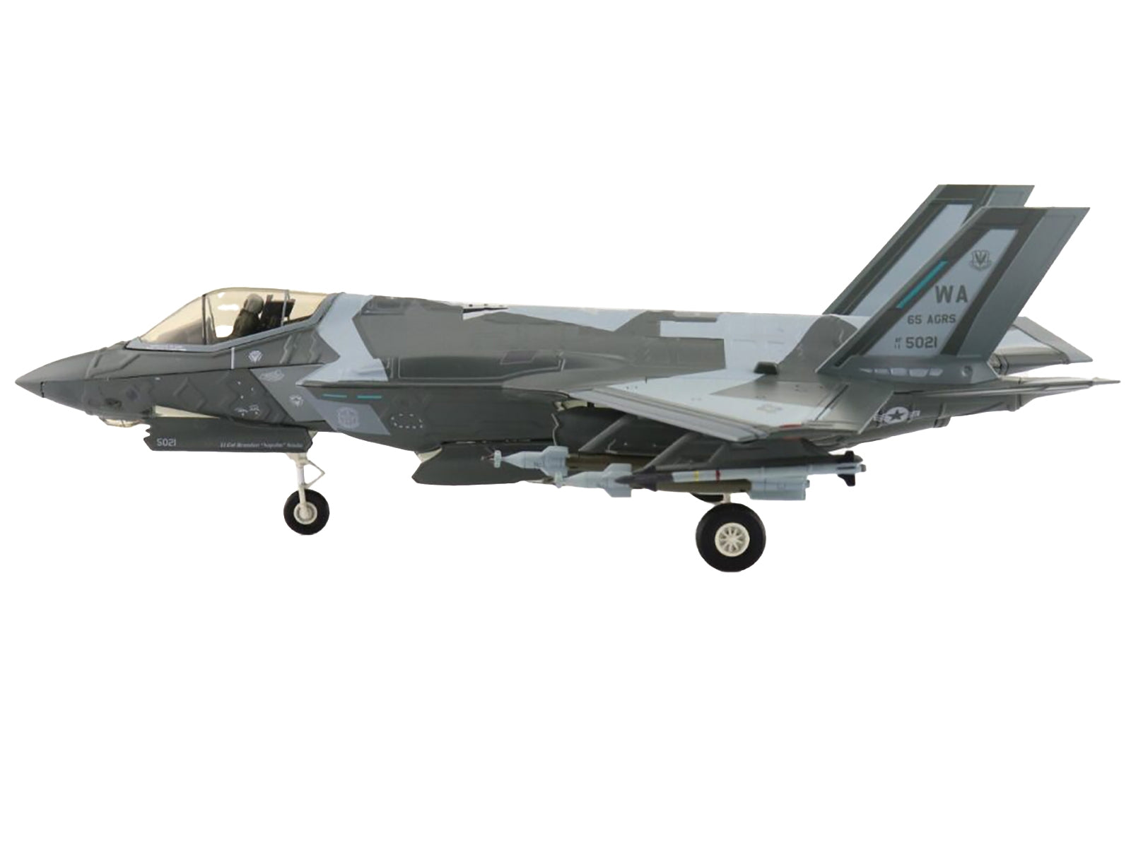 Hobby Master 1/72 Diecast: F-35A Lightning II "65th Aggressor Squadron Nellis AFB" (2022) USAF - Air Power Series - Minihomy