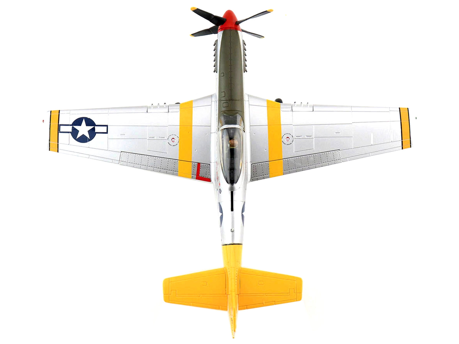 North American P-51D Mustang Fighter Aircraft "Marie" "Capt. Freddie Ohr 2th FS 52th FG" (1944) "Air Power Series" 1/48 Diecast Model by Hobby Master - Minihomy