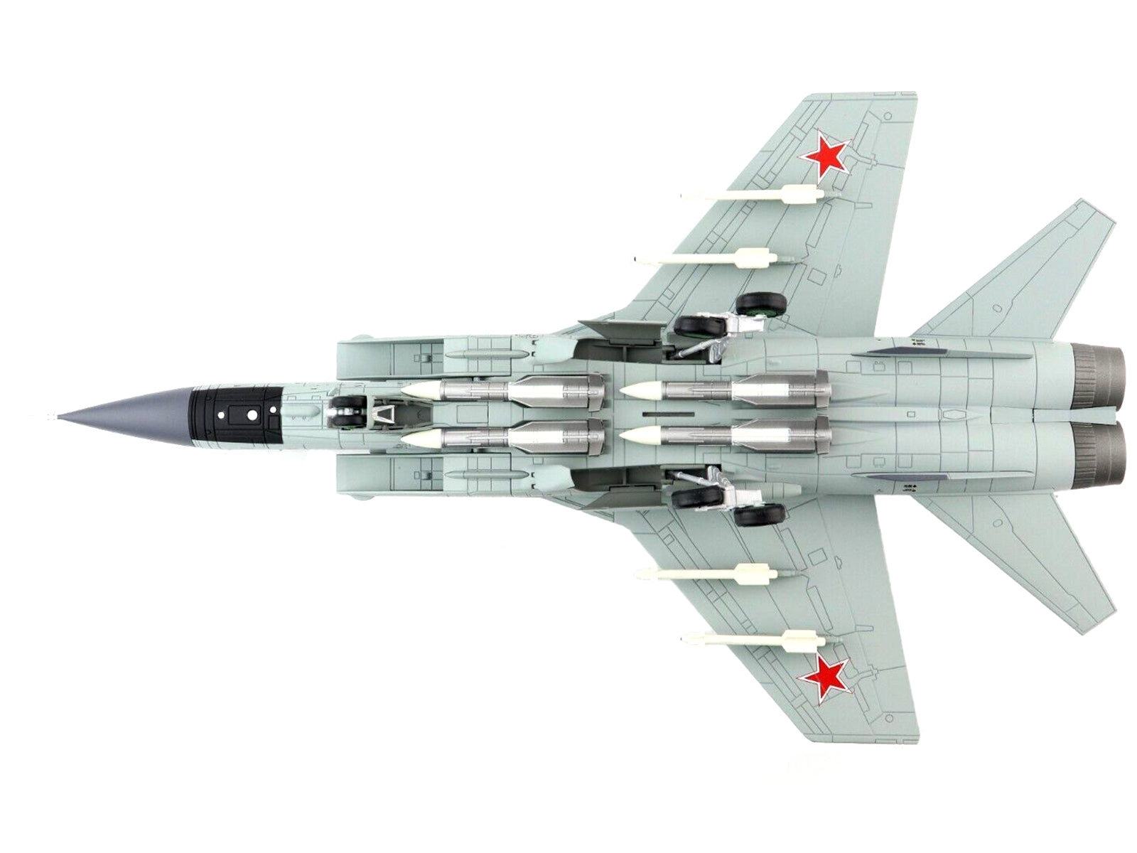 Mikoyan MiG-31B Foxhound Aircraft "Blue 08 Russian Air Force" "Air Power Series" 1/72 Diecast Model by Hobby Master - Minihomy