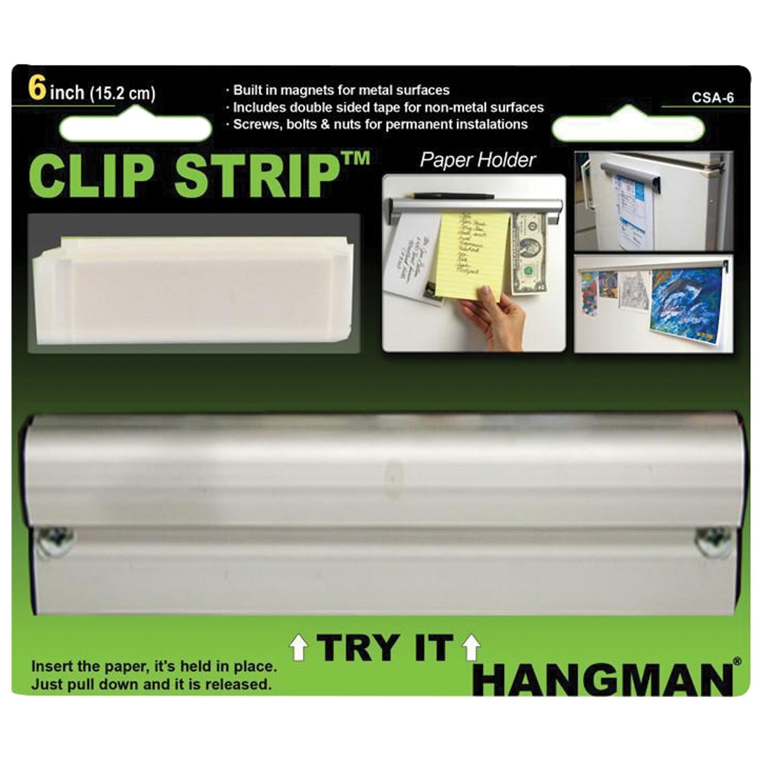 Hangman CSA-36 36-In. Anodized Clip Strip - Minihomy