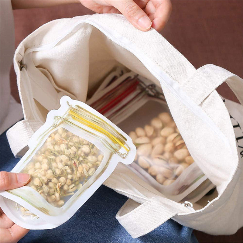 Reusable Snack Storage Bag Nut Biscuit Waterproof Sealed Food Storage Bag Snack Storage Travel Food Assortmen Bag - Minihomy