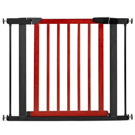 Extendable Safety Gate for Baby and Pet-Red - Color: Red