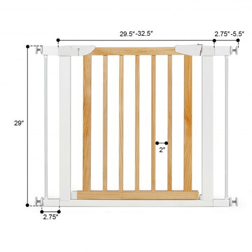 Extendable Safety Gate for Baby and Pet-Red
