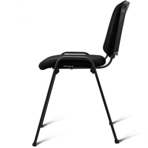 5 Pieces Elegant Conference Office Chair Set for Guest Reception - Color: Black