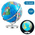 13" Illuminated World Globe 720? Rotating Map with LED Light - Minihomy