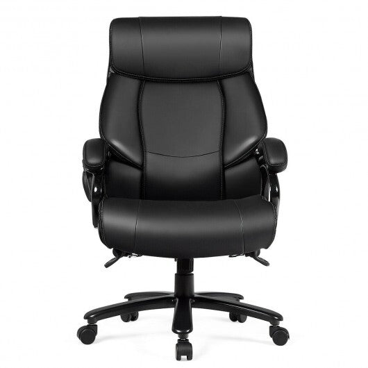 Big & Tall 400lb PU Leather Massage Office Chair - Minihomy