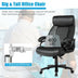 Big & Tall 400lb PU Leather Massage Office Chair - Minihomy