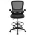 Height Adjustable Drafting Chair with Flip Up Arms - Color: Black - Minihomy