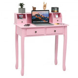 Removable Floating Organizer 2-Tier Mission Home Computer Vanity Desk