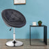 1 Piece Modern Adjustable Swivel Round PU Leather Chair-Black - Color: Black - Minihomy