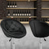 1 Piece Modern Adjustable Swivel Round PU Leather Chair-Black - Color: Black - Minihomy